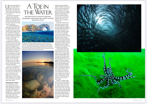 Article Written on Underwater Photography for Beginners for The Guild of Photographers' Magazine