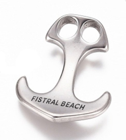 Anchor Braided Fishing NetBracelet - Recycled from Chesil Beach, Dorset