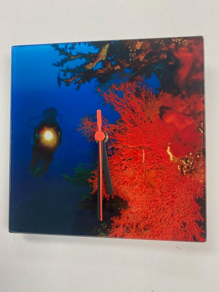 Your Photo as Glass Clock - Personalised Gift