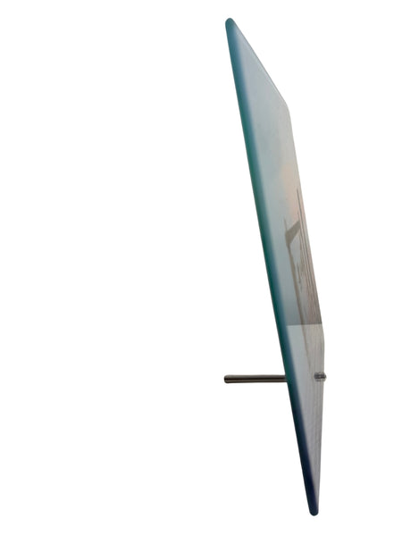 Swanage Old Pier on Glass 20 cm x 20 cm